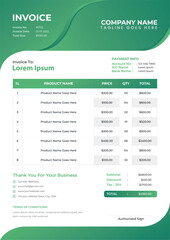 Modern business invoice design a4 invoice templates premium vector
