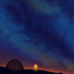Camping with stars