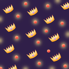 Crown background purple 