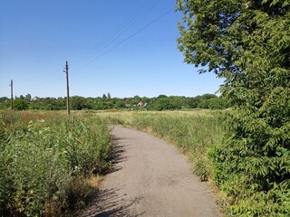 road in the countryside