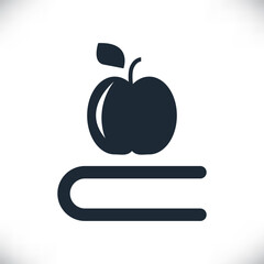 vector black book icons isolated on white background
