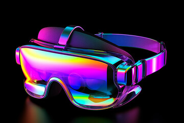 VR glasses isolated background