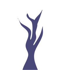 Winter Dry Tree Illustration