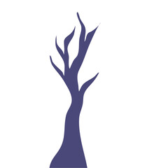 Winter Dry Tree Illustration