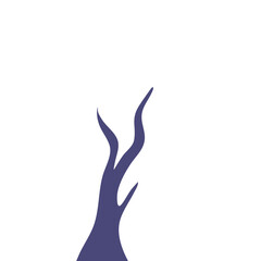 Winter Dry Tree Illustration