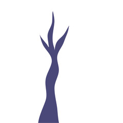 Winter Dry Tree Illustration