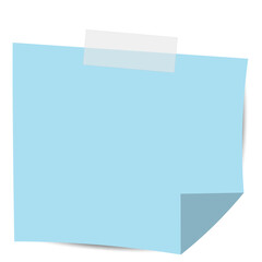 Square sticky paper note reminders. Office memo label stationery.