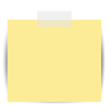 recommend clip art: Square sticky paper note reminders. Office memo label stationery.