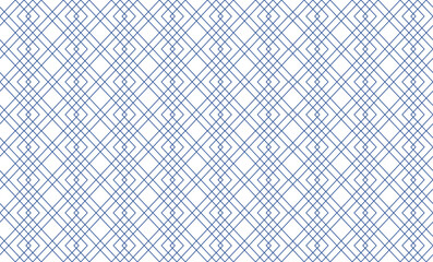 blue tone diamond seamless repeat pattern, replete image design for fabric printing or wallpaper, blue abstract wall, blue line overlap pattern
