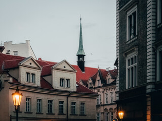 Fototapeta na wymiar Buildings in the old town of Prague