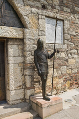 Ruzica church at Belgrade fortress, Kalemegdan. At the entrance to the church, there are bronze...
