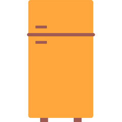 Vector fridge icon isolated on white background