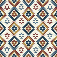 Vector trendy seamless decorative ethnic pattern. Boho geometric style.