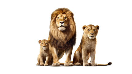 Obraz na płótnie Canvas lion family