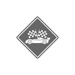 Race car road car icon isolated on transparent background