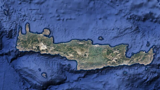 kreta wyspa widok ocean g&oacute;ry morze śr&oacute;dziemne