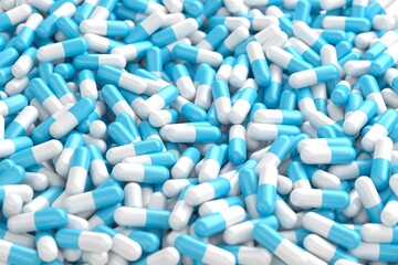 Different medicine tablets antibiotic pills