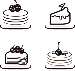 set of cakes