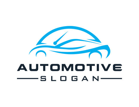 Logo about Automotive and Car on a white background. created using the CorelDraw application.