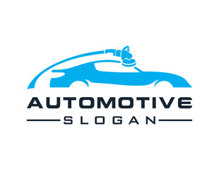 Logo about Automotive and Car on a white background. created using the CorelDraw application.