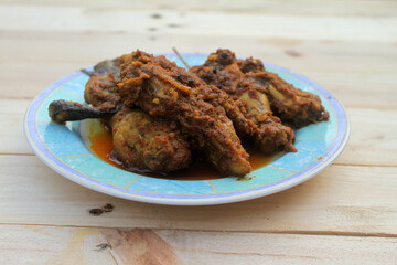 ayam goreng bumbu kuning famous seasoning for fried chicken
