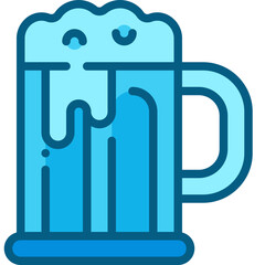 beer mug two tone icon