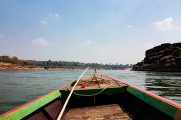 boats on the river. Thailand. 