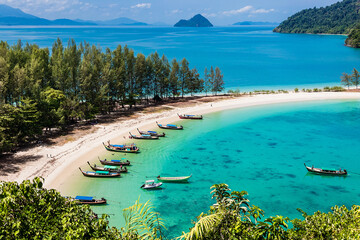 Ao Khao Kwai (Buffalo Bay), Koh Kham Islands, Ranong, Thailand.