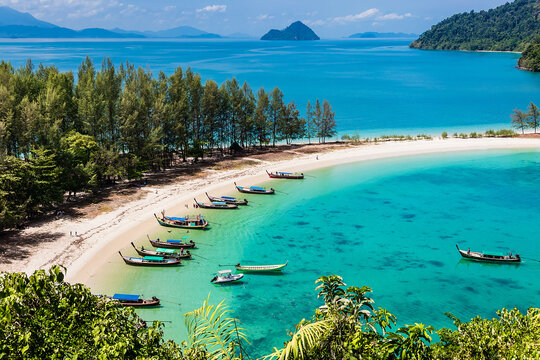 Ao Khao Kwai (Buffalo Bay), Koh Kham Islands, Ranong, Thailand.