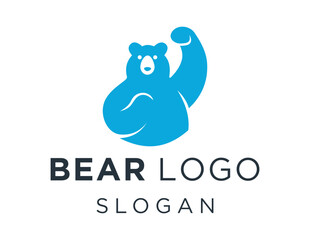 Logo about Bear on a white background. created using the CorelDraw application.