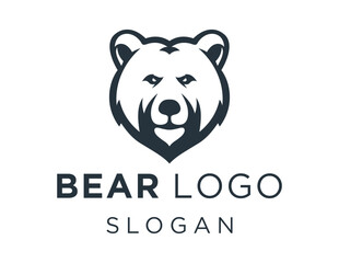 Logo about Bear on a white background. created using the CorelDraw application.