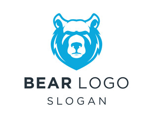 Logo about Bear on a white background. created using the CorelDraw application.