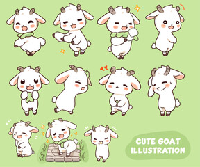 cute goat mascot
