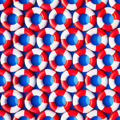 Colorful Inflatable Rings for Pool Fun