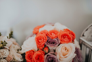 wedding bouquet of roses