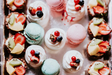 food setup on wedding event