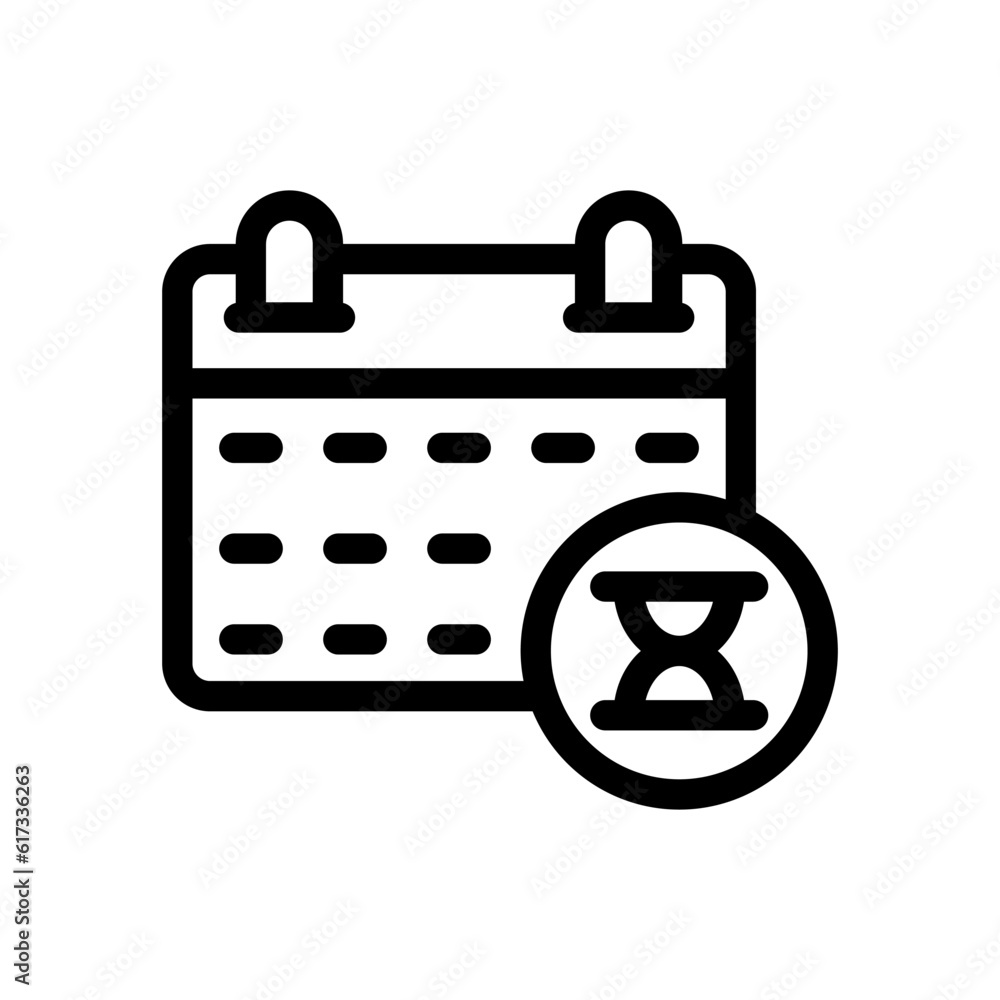 Poster scheduled transactions isolated sign symbol icon suitable for display, website, logo and designer. h