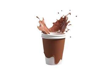 This image shows the unfortunate fate of a fallen Starbucks drink, which has spilled all over the place. 