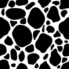 River gravels seamless pattern. Rock debris.   
