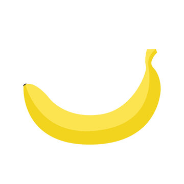 Banana vector illustration isolated on white background. Banana icon.