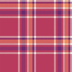 Seamless texture background of fabric check textile with a pattern plaid tartan vector.