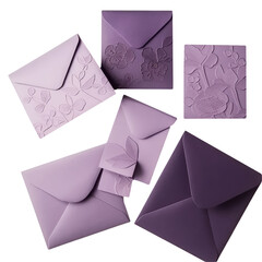 Simple and Embossed Floral Card, Envelope Collection.