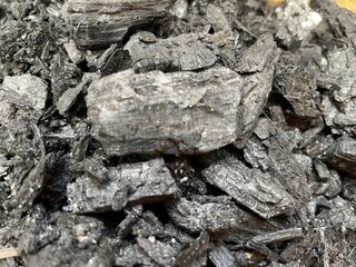 close up of charcoal