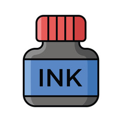 ink icon vector design template in white background