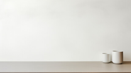 Minimalistic themed empty table background, created with AI Generative Technology