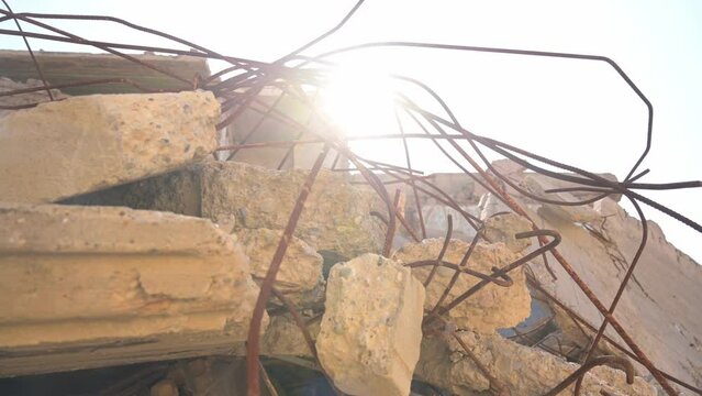 Details of destroyed buildings in Mosul city during ISIL militant Islamist jihadist regime, Iraq