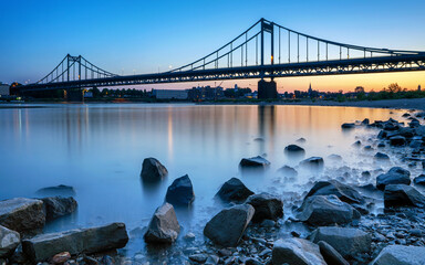 Krefeld Uerdingen Bridge, North Rhine Westphalia, Germany