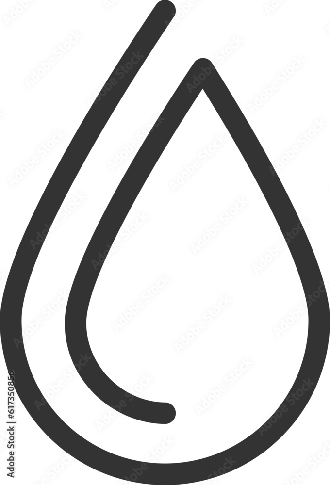 Poster drop water icon vector isolated design element