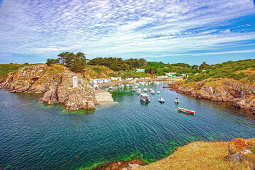 yeu island in west french atlantic ocean