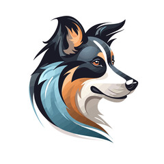 Dog logo, dog icon, dog head, vector